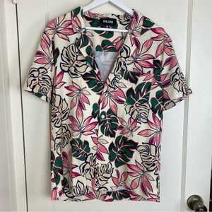 SER.O.YA Malibu Shirt in White Tropical size Medium
